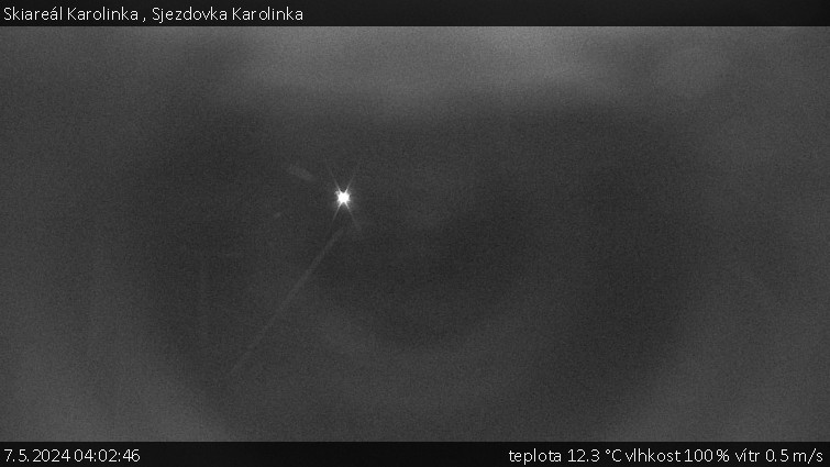Skiareál Karolinka  - Sjezdovka Karolinka - 7.5.2024 v 04:02