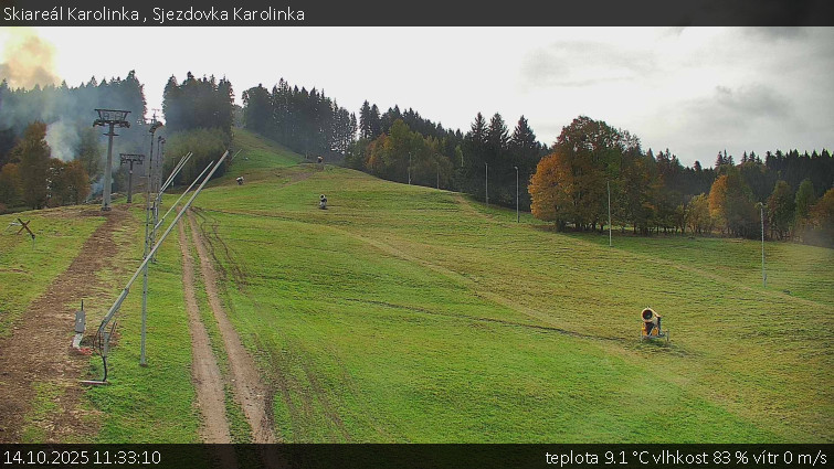 Skiareál Karolinka - Sjezdovka Karolinka - 14.10.2025 v 11:33 Skiareál Karolinka - Sjezdovka Karolinka - 14.10.2025 v 11:33