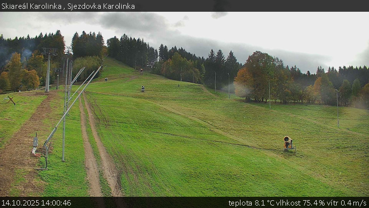 Skiareál Karolinka - Sjezdovka Karolinka - 14.10.2025 v 14:00 Skiareál Karolinka - Sjezdovka Karolinka - 14.10.2025 v 14:00