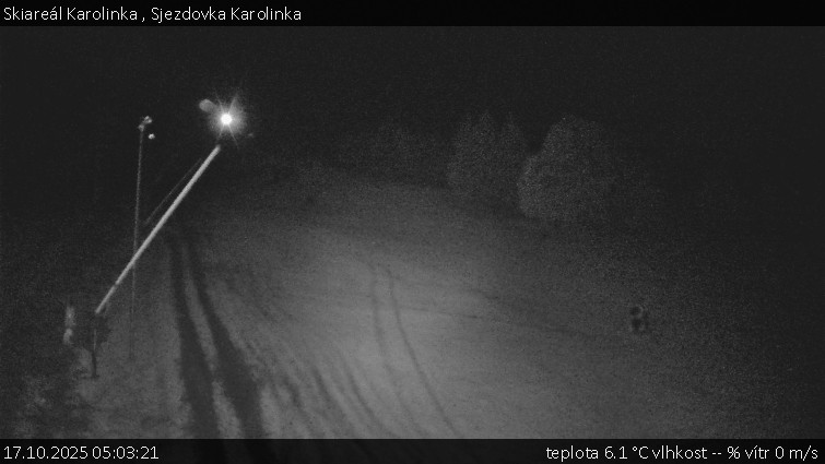 Skiareál Karolinka - Sjezdovka Karolinka - 17.10.2025 v 05:03 Skiareál Karolinka - Sjezdovka Karolinka - 17.10.2025 v 05:03