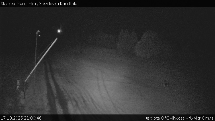 Skiareál Karolinka - Sjezdovka Karolinka - 17.10.2025 v 21:00 Skiareál Karolinka - Sjezdovka Karolinka - 17.10.2025 v 21:00