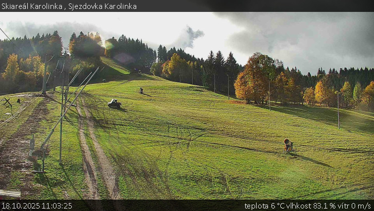 Skiareál Karolinka - Sjezdovka Karolinka - 18.10.2025 v 11:03 Skiareál Karolinka - Sjezdovka Karolinka - 18.10.2025 v 11:03