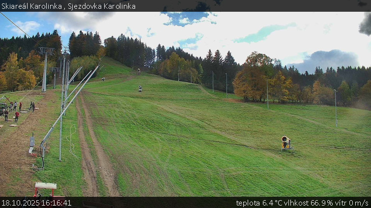 Skiareál Karolinka - Sjezdovka Karolinka - 18.10.2025 v 16:16 Skiareál Karolinka - Sjezdovka Karolinka - 18.10.2025 v 16:16