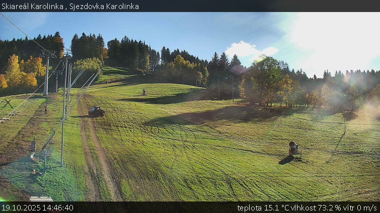 Skiareál Karolinka - Sjezdovka Karolinka - 19.10.2025 v 14:46 Skiareál Karolinka - Sjezdovka Karolinka - 19.10.2025 v 14:46