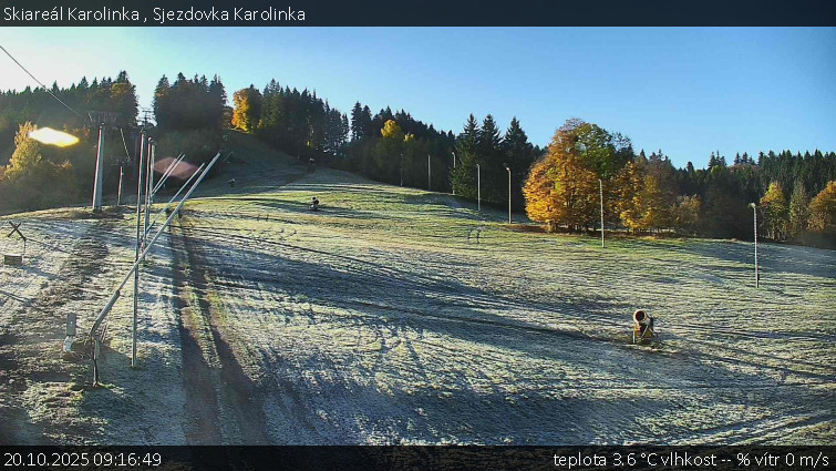 Skiareál Karolinka - Sjezdovka Karolinka - 20.10.2025 v 09:16 Skiareál Karolinka - Sjezdovka Karolinka - 20.10.2025 v 09:16