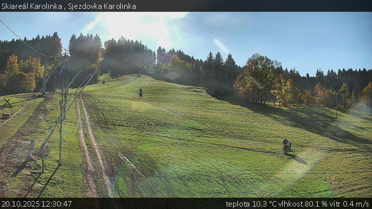 Skiareál Karolinka - Sjezdovka Karolinka - 20.10.2025 v 12:30 Skiareál Karolinka - Sjezdovka Karolinka - 20.10.2025 v 12:30