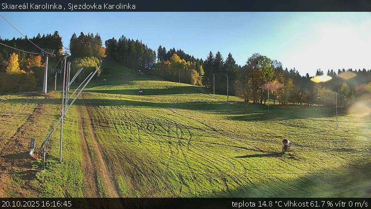 Skiareál Karolinka - Sjezdovka Karolinka - 20.10.2025 v 16:16 Skiareál Karolinka - Sjezdovka Karolinka - 20.10.2025 v 16:16
