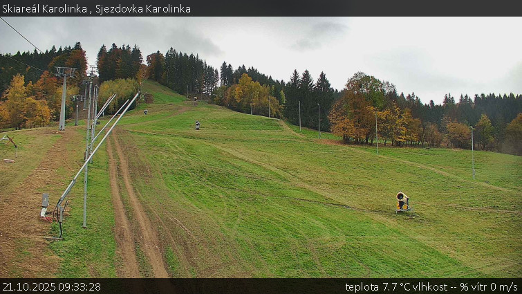 Skiareál Karolinka - Sjezdovka Karolinka - 21.10.2025 v 09:33 Skiareál Karolinka - Sjezdovka Karolinka - 21.10.2025 v 09:33