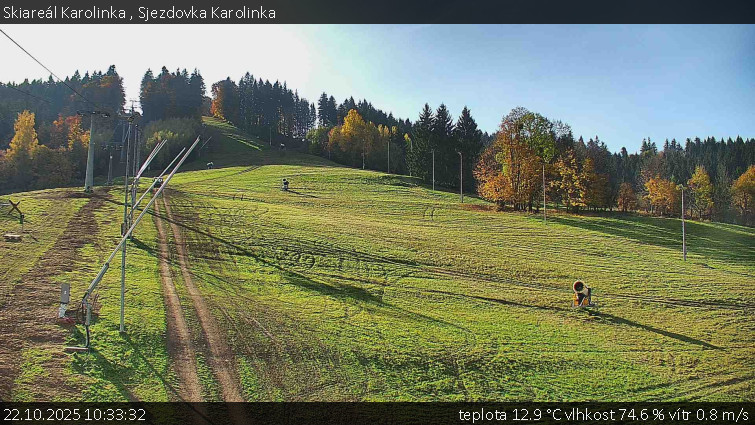 Skiareál Karolinka - Sjezdovka Karolinka - 22.10.2025 v 10:33 Skiareál Karolinka - Sjezdovka Karolinka - 22.10.2025 v 10:33