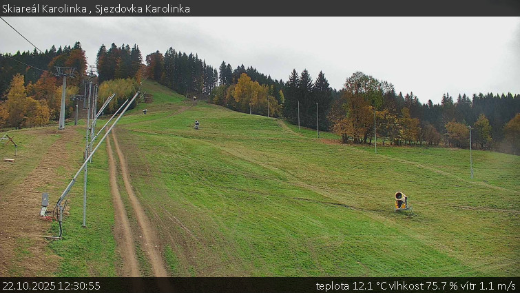 Skiareál Karolinka - Sjezdovka Karolinka - 22.10.2025 v 12:30 Skiareál Karolinka - Sjezdovka Karolinka - 22.10.2025 v 12:30