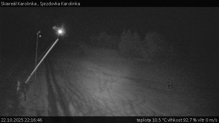 Skiareál Karolinka - Sjezdovka Karolinka - 22.10.2025 v 22:16 Skiareál Karolinka - Sjezdovka Karolinka - 22.10.2025 v 22:16