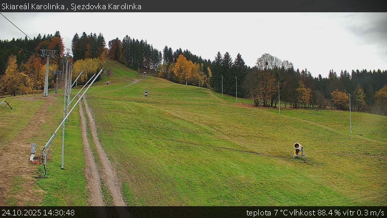 Skiareál Karolinka - Sjezdovka Karolinka - 24.10.2025 v 14:30 Skiareál Karolinka - Sjezdovka Karolinka - 24.10.2025 v 14:30