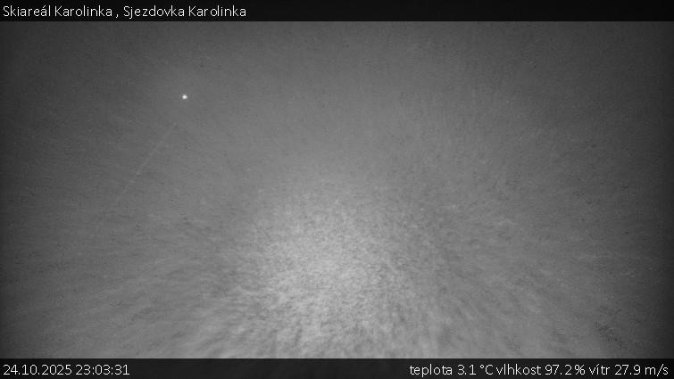 Skiareál Karolinka - Sjezdovka Karolinka - 24.10.2025 v 23:03 Skiareál Karolinka - Sjezdovka Karolinka - 24.10.2025 v 23:03