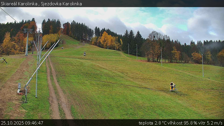 Skiareál Karolinka  - Sjezdovka Karolinka - 25.10.2025 v 09:46 Skiareál Karolinka  - Sjezdovka Karolinka - 25.10.2025 v 09:46