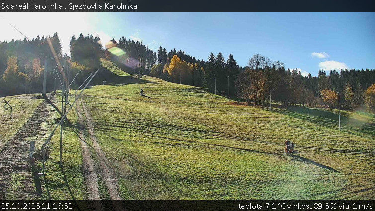 Skiareál Karolinka  - Sjezdovka Karolinka - 25.10.2025 v 11:16 Skiareál Karolinka  - Sjezdovka Karolinka - 25.10.2025 v 11:16