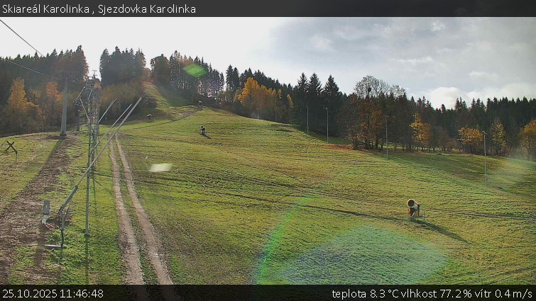 Skiareál Karolinka  - Sjezdovka Karolinka - 25.10.2025 v 11:46 Skiareál Karolinka  - Sjezdovka Karolinka - 25.10.2025 v 11:46