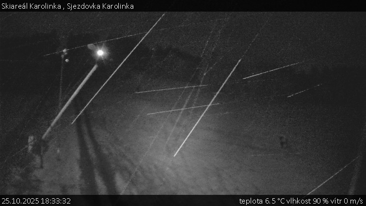 Skiareál Karolinka  - Sjezdovka Karolinka - 25.10.2025 v 18:33 Skiareál Karolinka  - Sjezdovka Karolinka - 25.10.2025 v 18:33