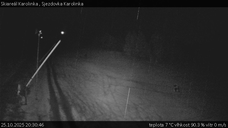 Skiareál Karolinka  - Sjezdovka Karolinka - 25.10.2025 v 20:30 Skiareál Karolinka  - Sjezdovka Karolinka - 25.10.2025 v 20:30