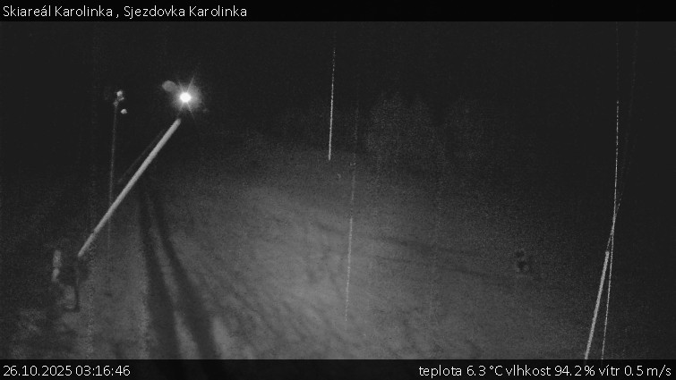 Skiareál Karolinka  - Sjezdovka Karolinka - 26.10.2025 v 03:16 Skiareál Karolinka  - Sjezdovka Karolinka - 26.10.2025 v 03:16
