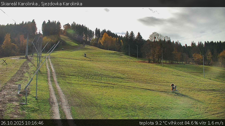 Skiareál Karolinka  - Sjezdovka Karolinka - 26.10.2025 v 10:16 Skiareál Karolinka  - Sjezdovka Karolinka - 26.10.2025 v 10:16