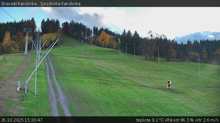 Skiareál Karolinka  - Sjezdovka Karolinka - 26.10.2025 v 15:30 Skiareál Karolinka  - Sjezdovka Karolinka - 26.10.2025 v 15:30