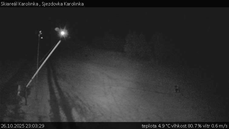 Skiareál Karolinka  - Sjezdovka Karolinka - 26.10.2025 v 23:03 Skiareál Karolinka  - Sjezdovka Karolinka - 26.10.2025 v 23:03