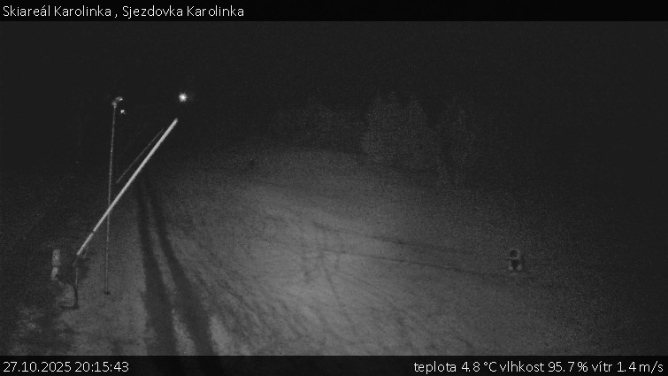 Skiareál Karolinka  - Sjezdovka Karolinka - 27.10.2025 v 20:15 Skiareál Karolinka  - Sjezdovka Karolinka - 27.10.2025 v 20:15