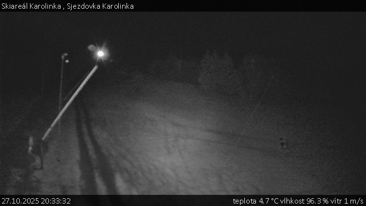 Skiareál Karolinka  - Sjezdovka Karolinka - 27.10.2025 v 20:33 Skiareál Karolinka  - Sjezdovka Karolinka - 27.10.2025 v 20:33