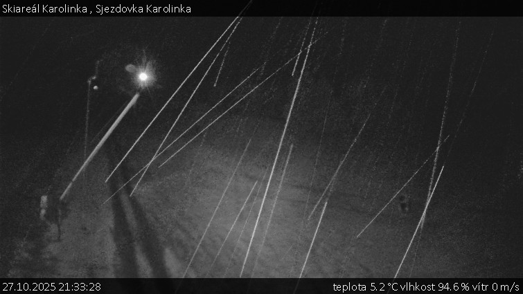 Skiareál Karolinka  - Sjezdovka Karolinka - 27.10.2025 v 21:33 Skiareál Karolinka  - Sjezdovka Karolinka - 27.10.2025 v 21:33