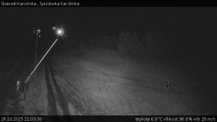 Skiareál Karolinka  - Sjezdovka Karolinka - 28.10.2025 v 21:03 Skiareál Karolinka  - Sjezdovka Karolinka - 28.10.2025 v 21:03