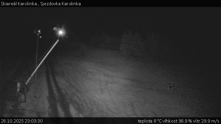Skiareál Karolinka  - Sjezdovka Karolinka - 28.10.2025 v 23:03 Skiareál Karolinka  - Sjezdovka Karolinka - 28.10.2025 v 23:03
