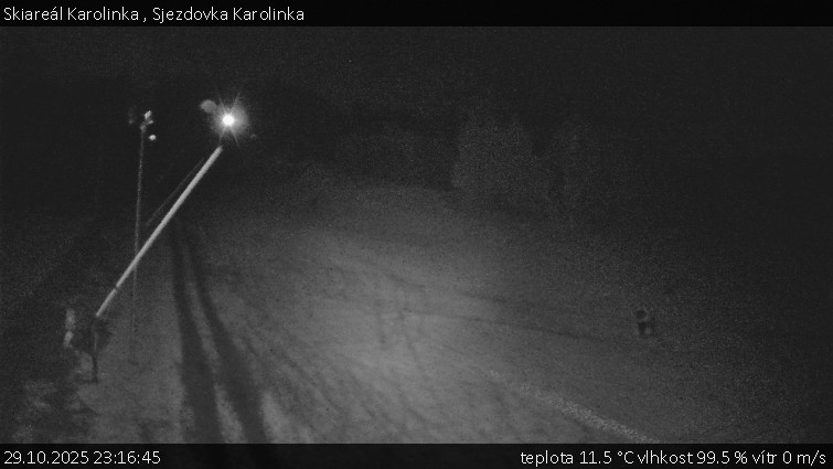 Skiareál Karolinka  - Sjezdovka Karolinka - 29.10.2025 v 23:16 Skiareál Karolinka  - Sjezdovka Karolinka - 29.10.2025 v 23:16