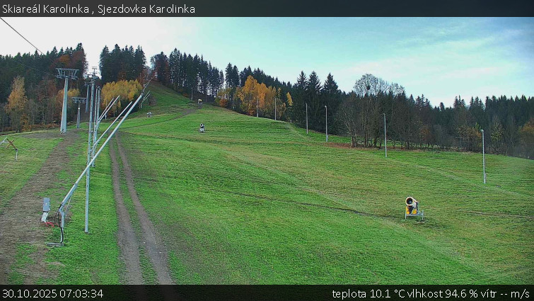 Skiareál Karolinka  - Sjezdovka Karolinka - 30.10.2025 v 07:03 Skiareál Karolinka  - Sjezdovka Karolinka - 30.10.2025 v 07:03