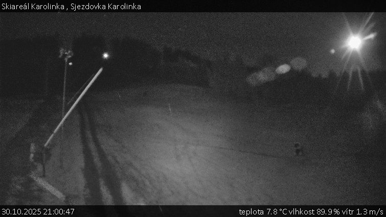 Skiareál Karolinka  - Sjezdovka Karolinka - 30.10.2025 v 21:00 Skiareál Karolinka  - Sjezdovka Karolinka - 30.10.2025 v 21:00