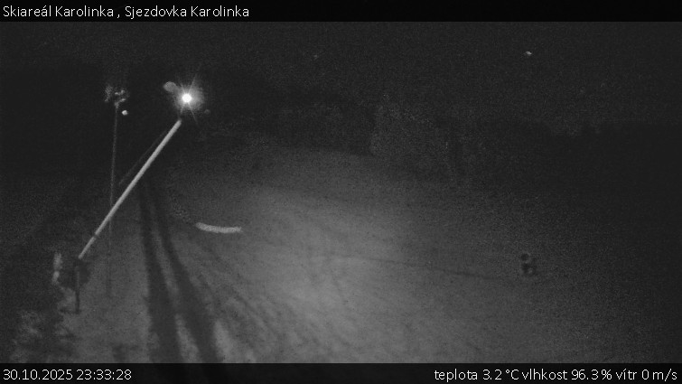 Skiareál Karolinka  - Sjezdovka Karolinka - 30.10.2025 v 23:33 Skiareál Karolinka  - Sjezdovka Karolinka - 30.10.2025 v 23:33