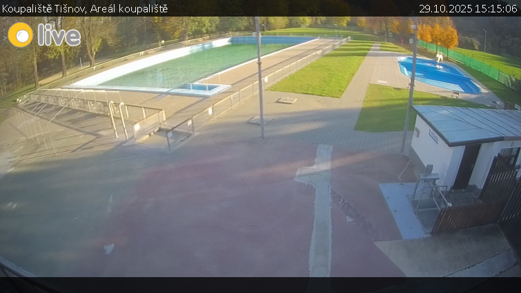 Koupaliště Tišnov - Areál koupaliště - 29.10.2025 v 15:15 Koupaliště Tišnov - Areál koupaliště - 29.10.2025 v 15:15