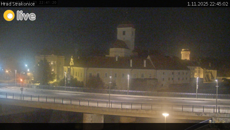 Město Strakonice - Hrad Strakonice - 1.11.2025 v 22:45 Město Strakonice - Hrad Strakonice - 1.11.2025 v 22:45