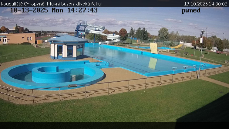 Koupaliště Chropyně - Hlavní bazén, divoká řeka - 13.10.2025 v 14:30 Koupaliště Chropyně - Hlavní bazén, divoká řeka - 13.10.2025 v 14:30