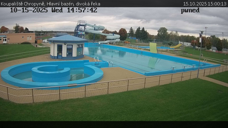 Koupaliště Chropyně - Hlavní bazén, divoká řeka - 15.10.2025 v 15:00 Koupaliště Chropyně - Hlavní bazén, divoká řeka - 15.10.2025 v 15:00