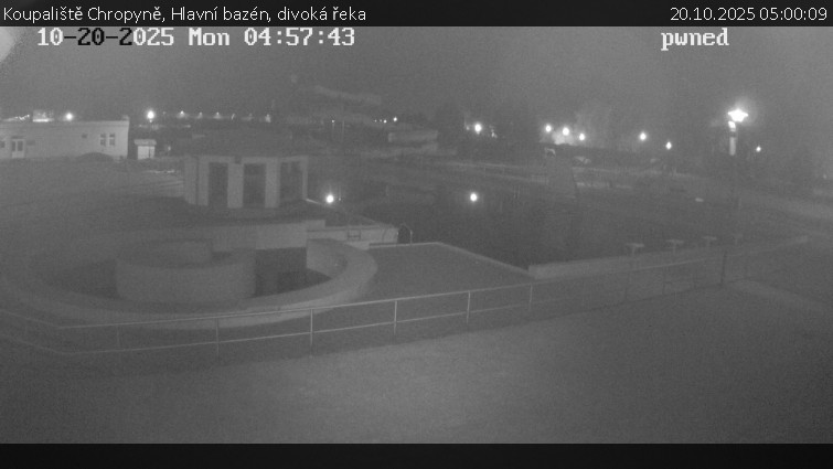Koupaliště Chropyně - Hlavní bazén, divoká řeka - 20.10.2025 v 05:00 Koupaliště Chropyně - Hlavní bazén, divoká řeka - 20.10.2025 v 05:00