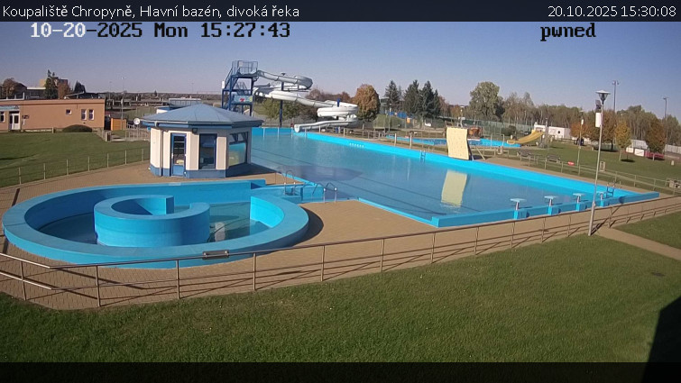 Koupaliště Chropyně - Hlavní bazén, divoká řeka - 20.10.2025 v 15:30 Koupaliště Chropyně - Hlavní bazén, divoká řeka - 20.10.2025 v 15:30