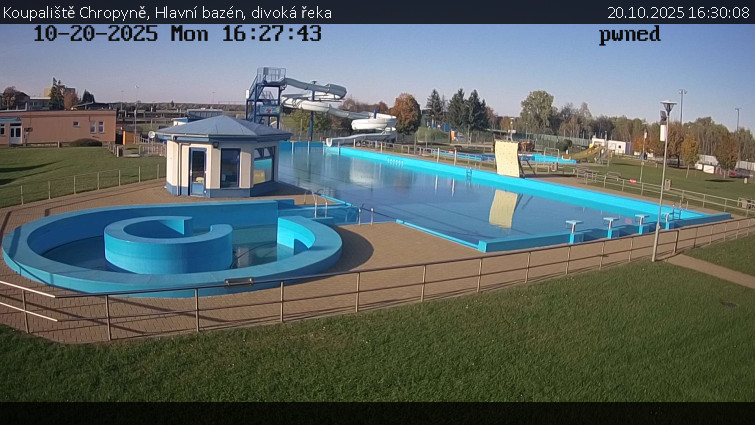 Koupaliště Chropyně - Hlavní bazén, divoká řeka - 20.10.2025 v 16:30 Koupaliště Chropyně - Hlavní bazén, divoká řeka - 20.10.2025 v 16:30