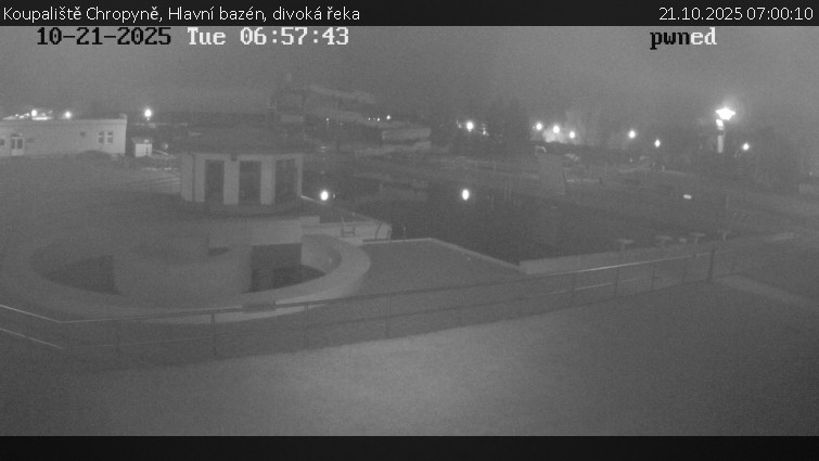 Koupaliště Chropyně - Hlavní bazén, divoká řeka - 21.10.2025 v 07:00 Koupaliště Chropyně - Hlavní bazén, divoká řeka - 21.10.2025 v 07:00