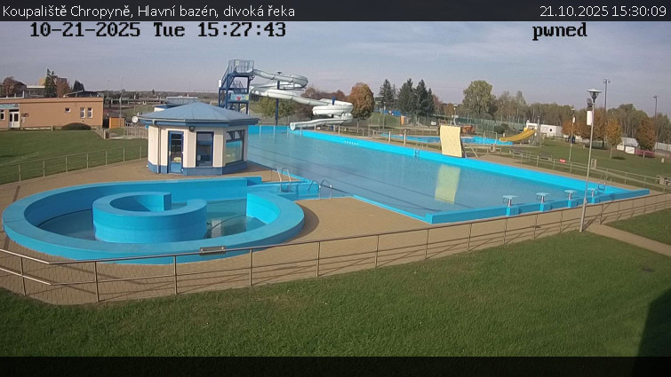 Koupaliště Chropyně - Hlavní bazén, divoká řeka - 21.10.2025 v 15:30 Koupaliště Chropyně - Hlavní bazén, divoká řeka - 21.10.2025 v 15:30