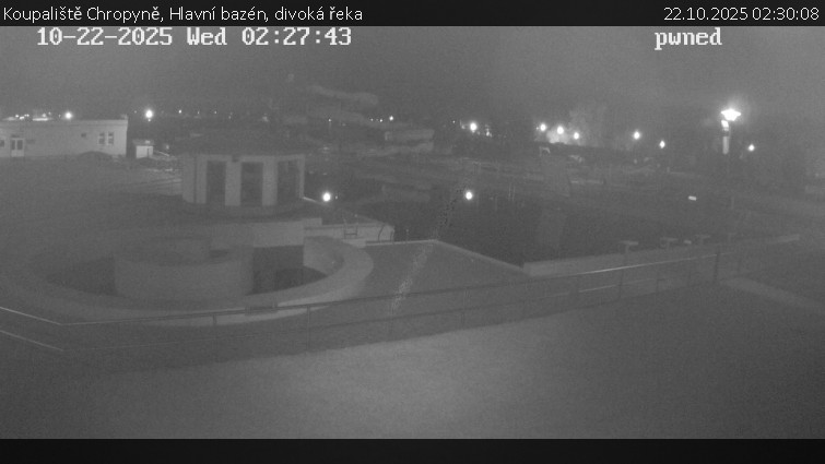 Koupaliště Chropyně - Hlavní bazén, divoká řeka - 22.10.2025 v 02:30 Koupaliště Chropyně - Hlavní bazén, divoká řeka - 22.10.2025 v 02:30