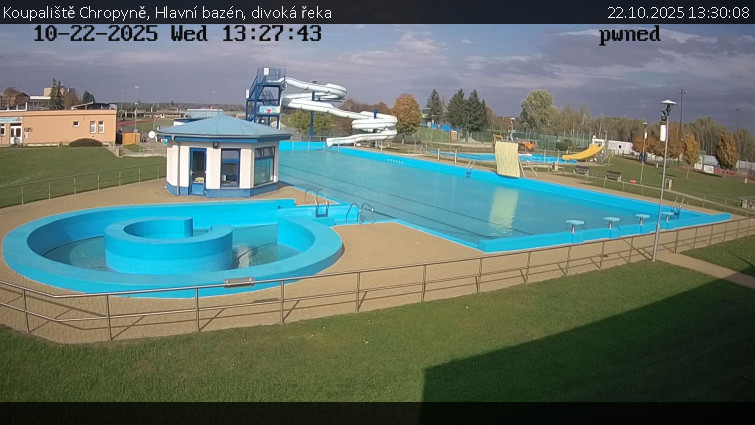 Koupaliště Chropyně - Hlavní bazén, divoká řeka - 22.10.2025 v 13:30 Koupaliště Chropyně - Hlavní bazén, divoká řeka - 22.10.2025 v 13:30