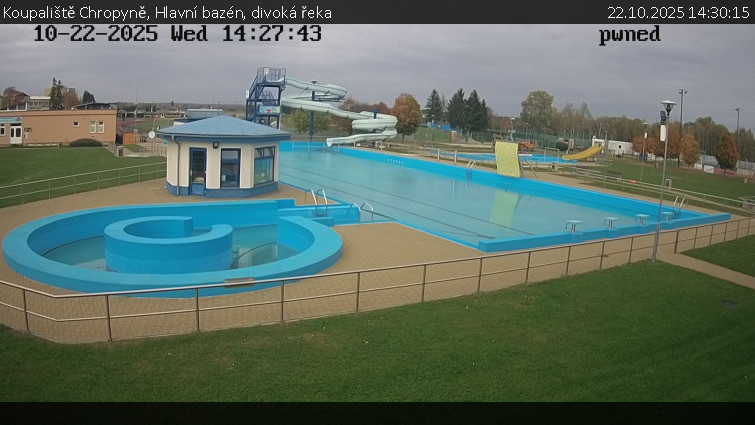 Koupaliště Chropyně - Hlavní bazén, divoká řeka - 22.10.2025 v 14:30 Koupaliště Chropyně - Hlavní bazén, divoká řeka - 22.10.2025 v 14:30