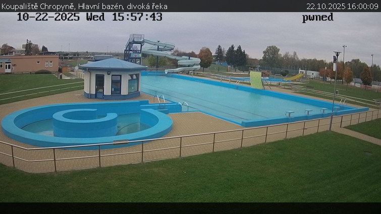Koupaliště Chropyně - Hlavní bazén, divoká řeka - 22.10.2025 v 16:00 Koupaliště Chropyně - Hlavní bazén, divoká řeka - 22.10.2025 v 16:00