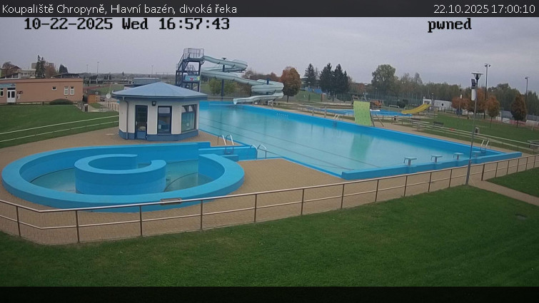 Koupaliště Chropyně - Hlavní bazén, divoká řeka - 22.10.2025 v 17:00 Koupaliště Chropyně - Hlavní bazén, divoká řeka - 22.10.2025 v 17:00