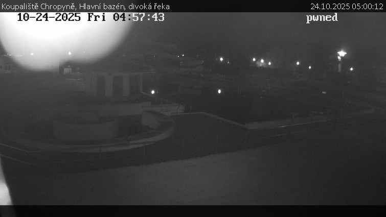 Koupaliště Chropyně - Hlavní bazén, divoká řeka - 24.10.2025 v 05:00 Koupaliště Chropyně - Hlavní bazén, divoká řeka - 24.10.2025 v 05:00